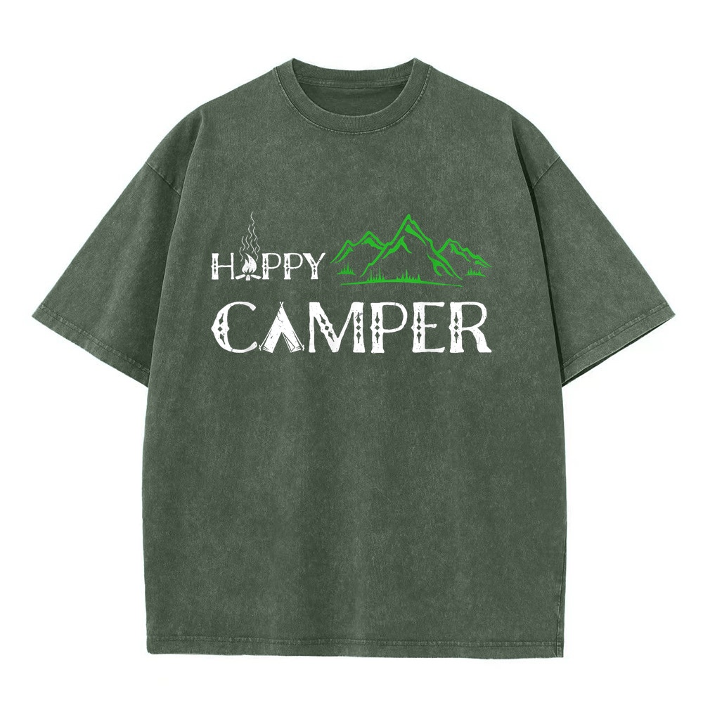 Summer Clothing Canada - Happy Camper Camping T-Shirt for Men