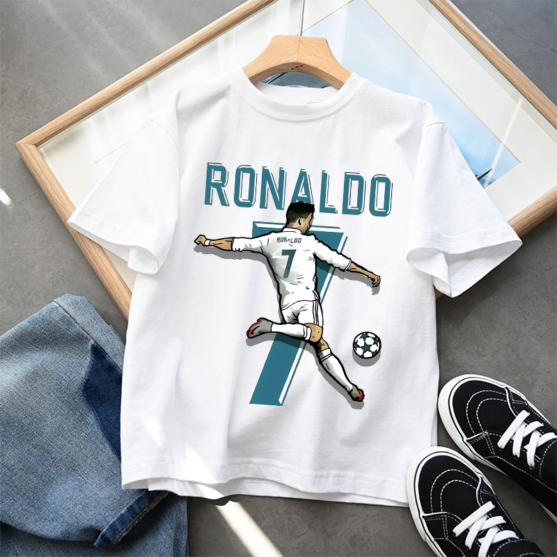Summer Clothing Gifts - Cristiano Ronaldo Kawaii T-shirts CR7 Cartoon