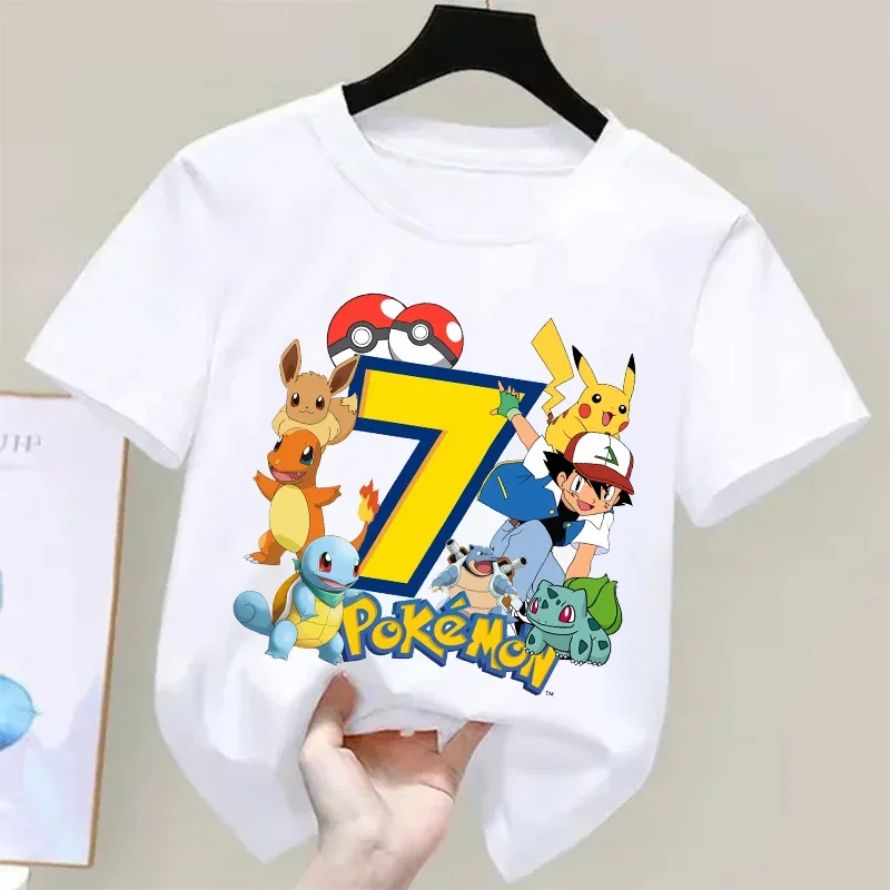Summer Edit Clothing - Pokemons Pikachu Kids T Shirts Birthday