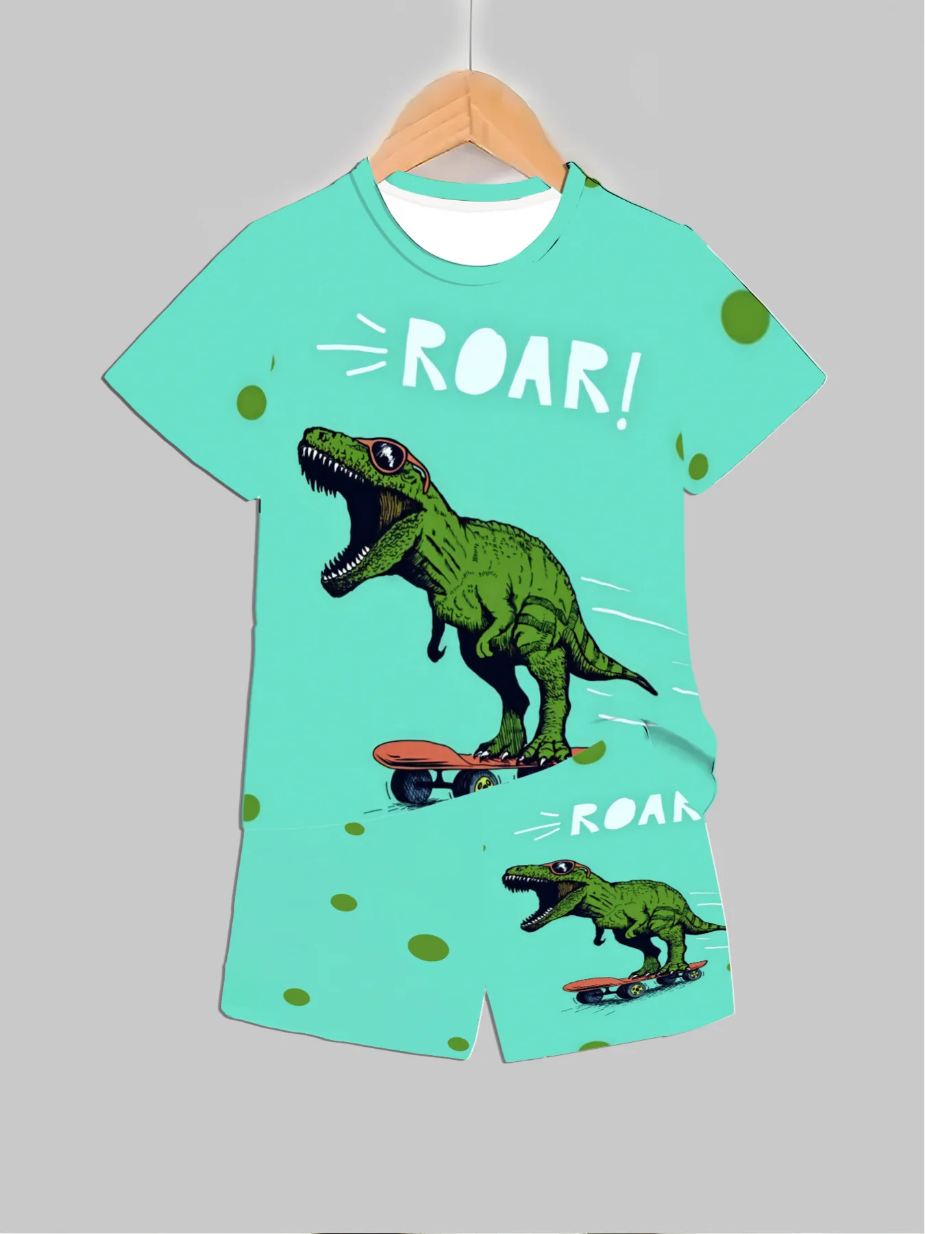 New Dinosaur Printed Outfits T - Summer Clothing Outfits ulasan dan harga