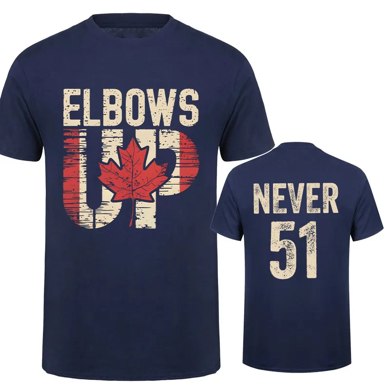 Retro Elbows Up Canada Print T - Summer Clothing Canada ulasan dan harga