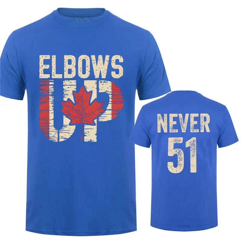 Retro Elbows Up Canada Print T - Summer Clothing Canada ulasan dan harga