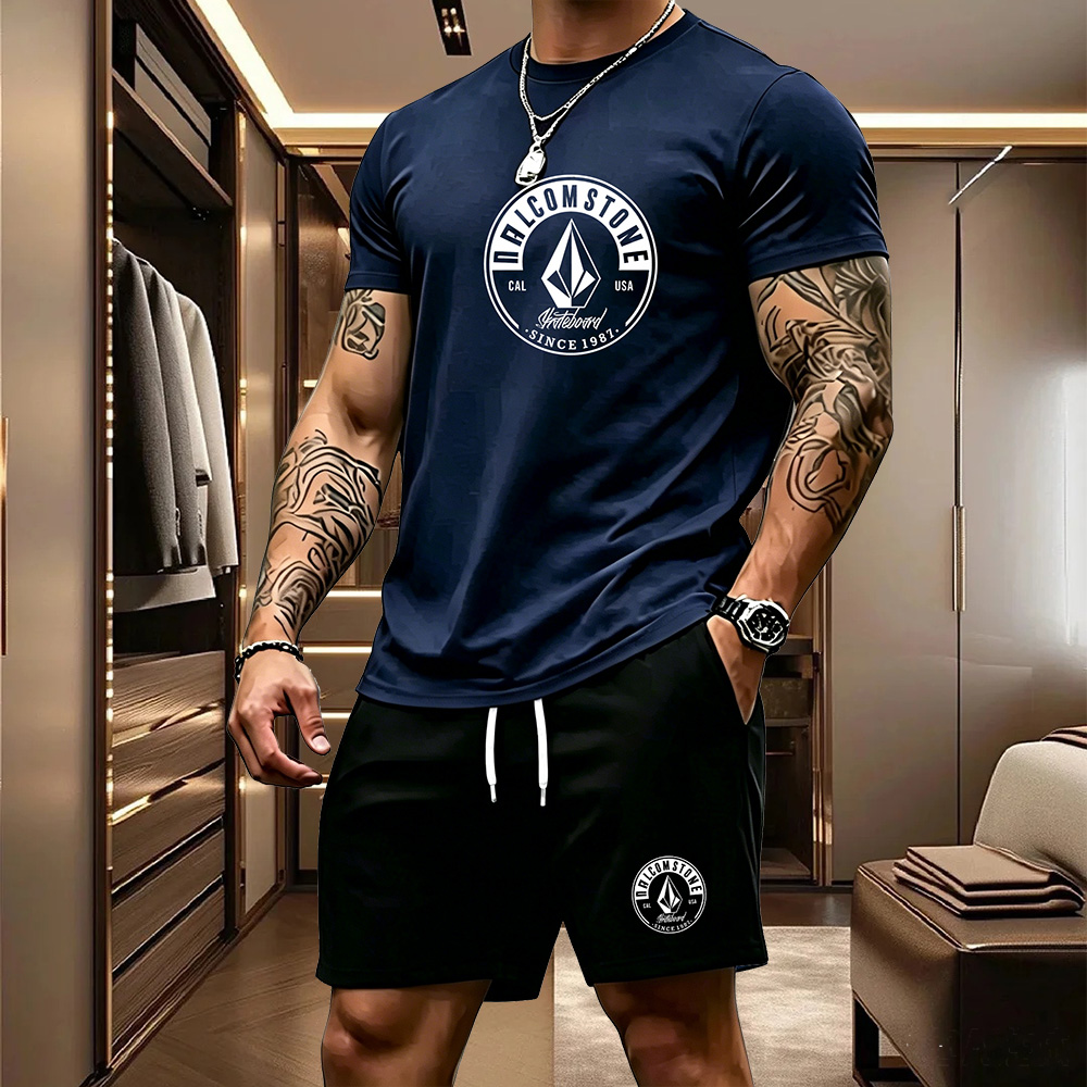 Men's Casual Sportswear 2-piec - Summer Clothing Outfits ulasan dan harga