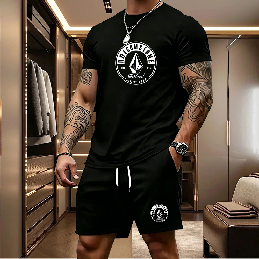 Men's Casual Sportswear 2-piec - Summer Clothing Outfits ulasan dan harga