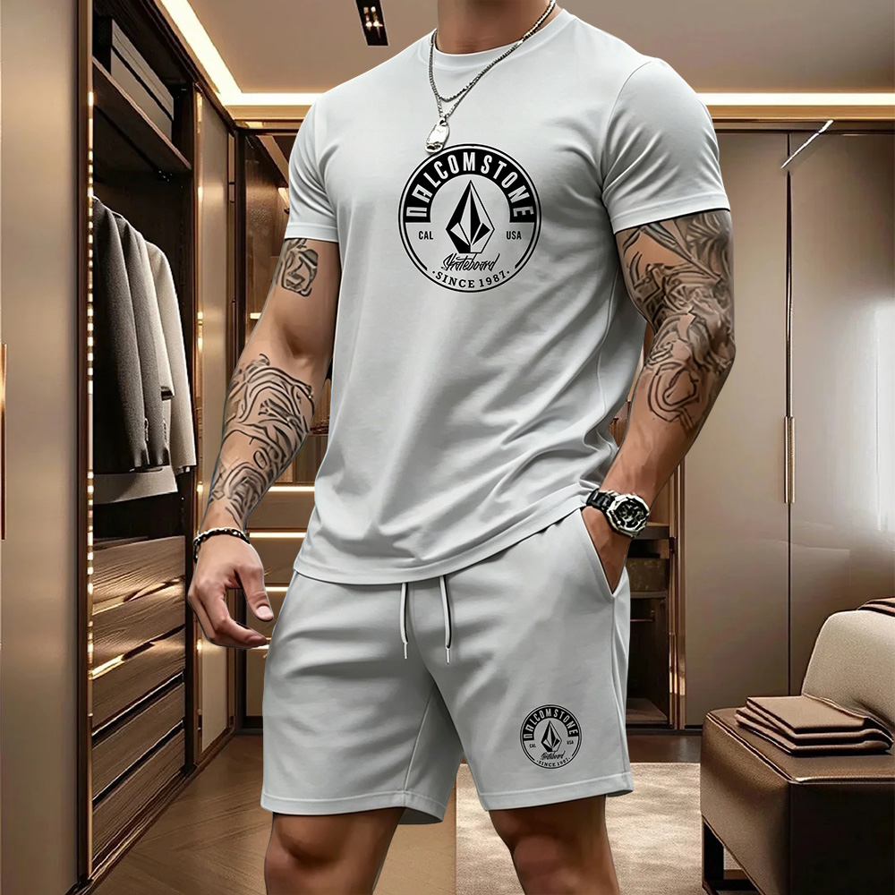 Men's Casual Sportswear 2-piec - Summer Clothing Outfits ulasan dan harga