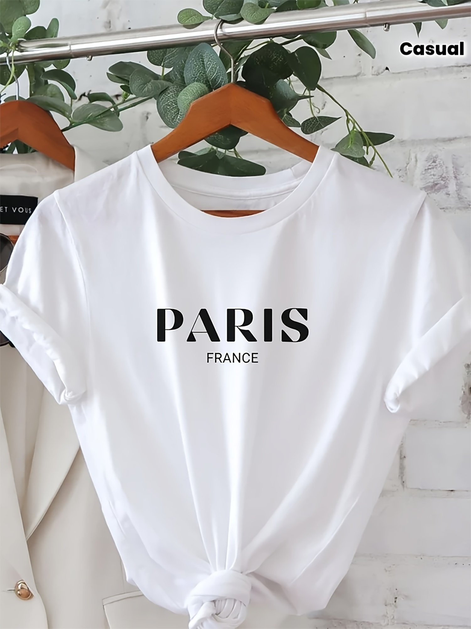 Women'S Casual Short-Sleeve Cr - Summer Clothing In Paris ulasan dan harga