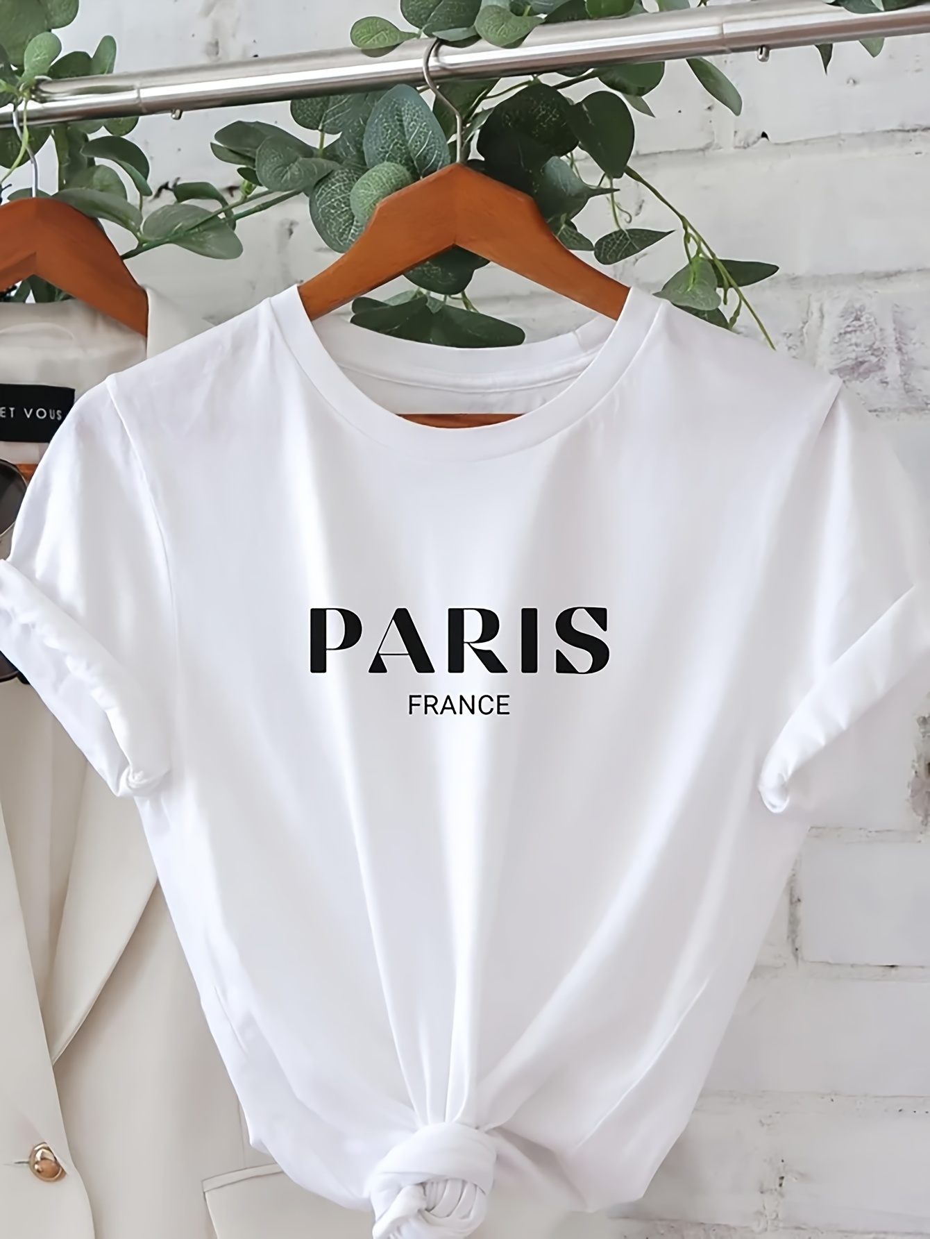 Women'S Casual Short-Sleeve Cr - Summer Clothing In Paris ulasan dan harga