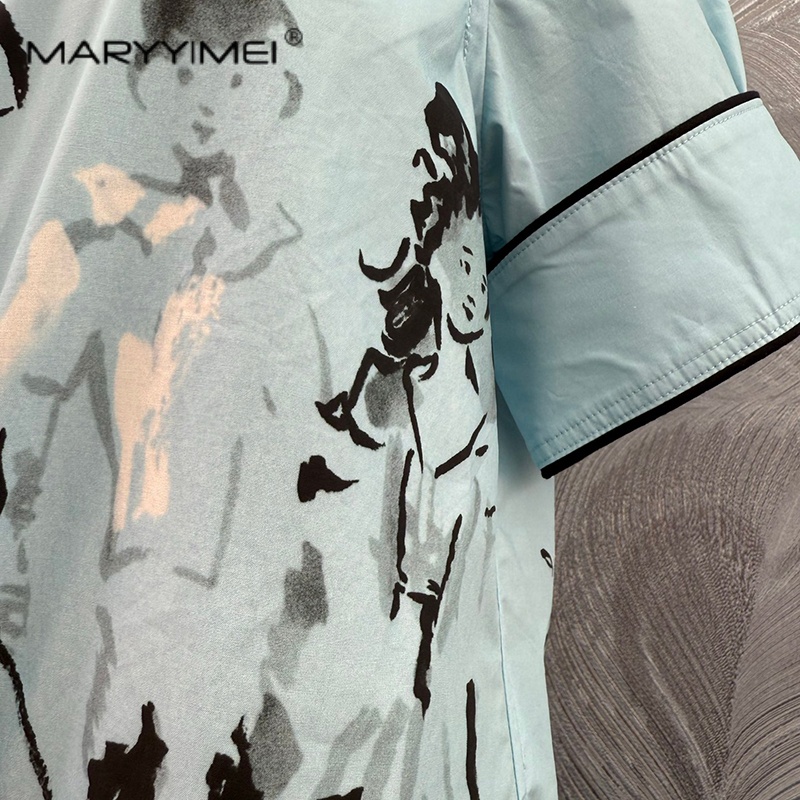 MARYYIMEI Fashion printed wome - Summer Edit Clothing ulasan dan harga