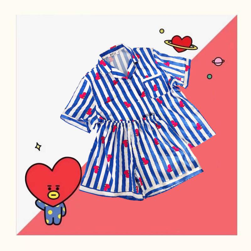 Anime Cartoon Bts Women's Paja - Summer Clothing Gifts ulasan dan harga
