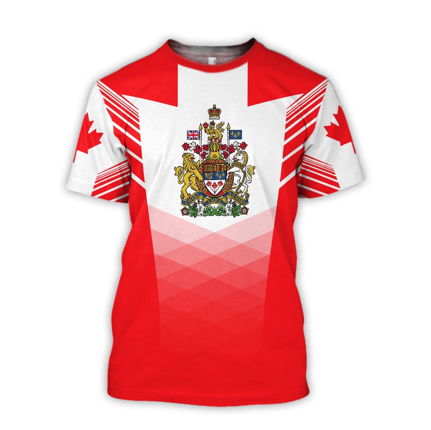 Canada T-Shirts Canadian Flag  - Summer Clothing Canada ulasan dan harga