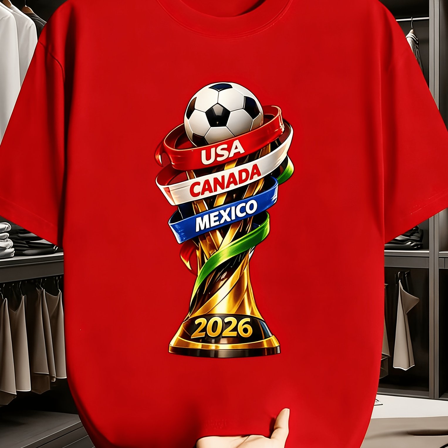2026 USA Canada Cup Fun Print  - Summer Clothing Canada ulasan dan harga