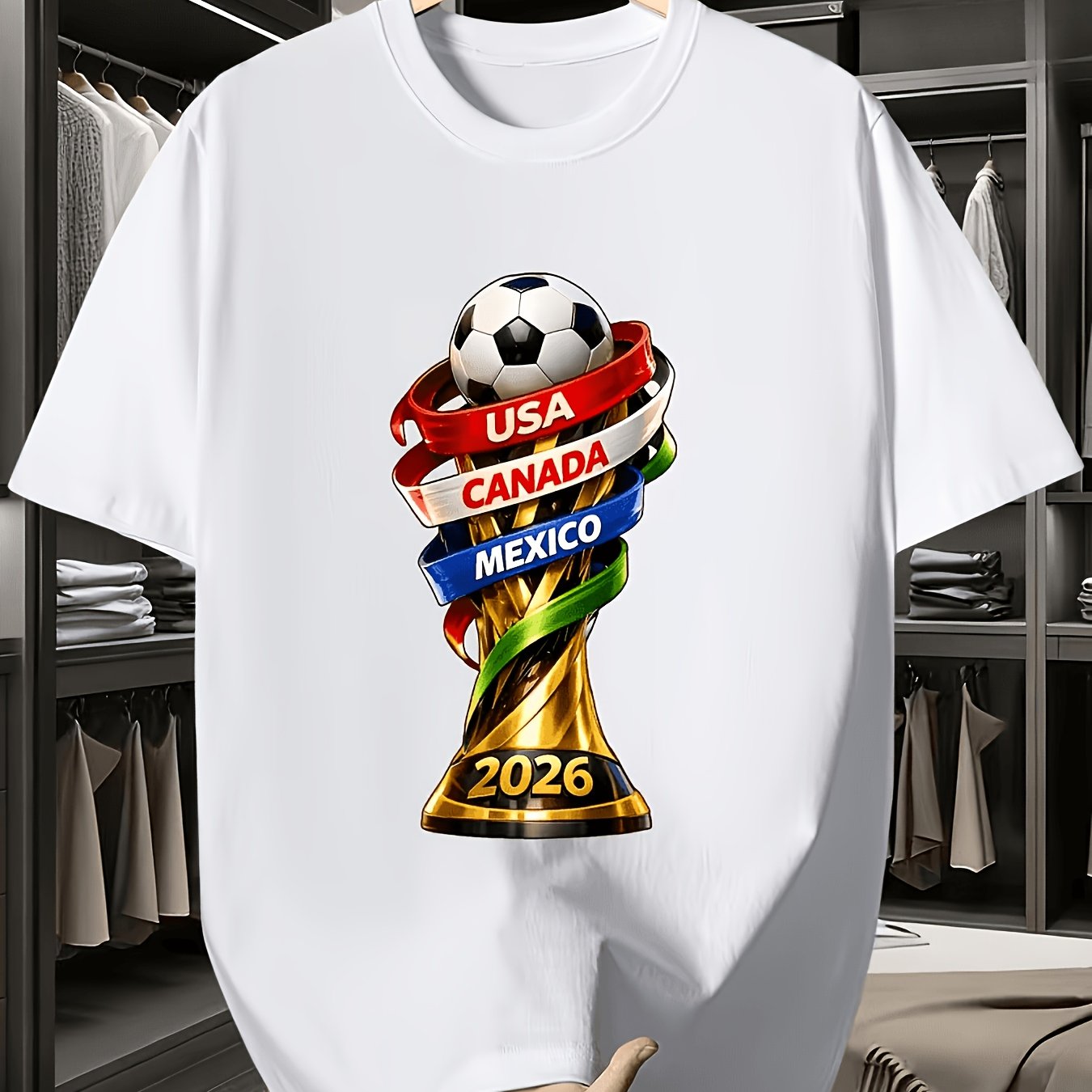 2026 USA Canada Cup Fun Print  - Summer Clothing Canada ulasan dan harga