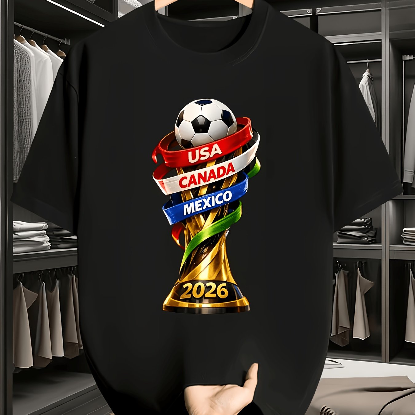 2026 USA Canada Cup Fun Print  - Summer Clothing Canada ulasan dan harga