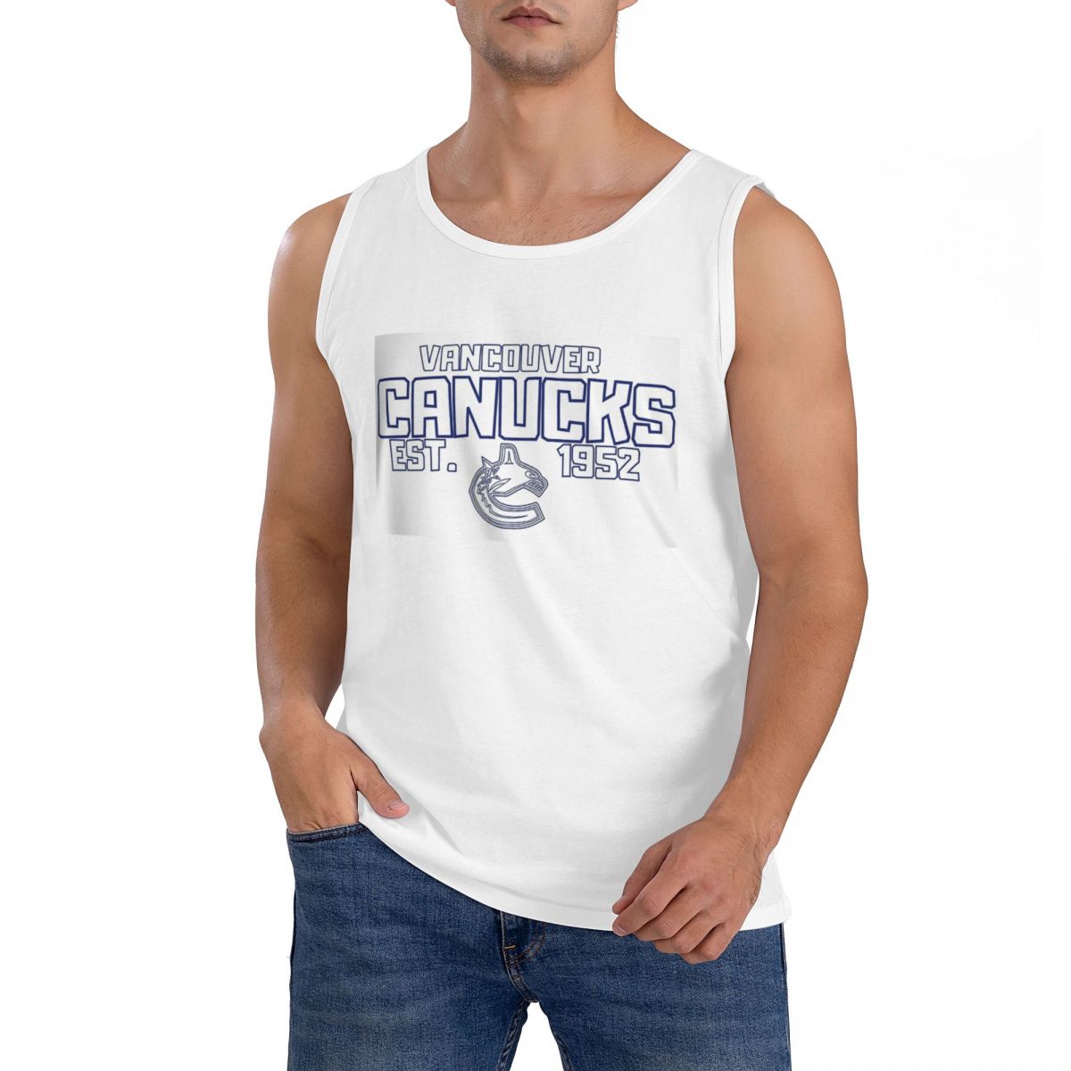 100% Cotton Vancouver Canucks  - Summer Clothing Canada ulasan dan harga