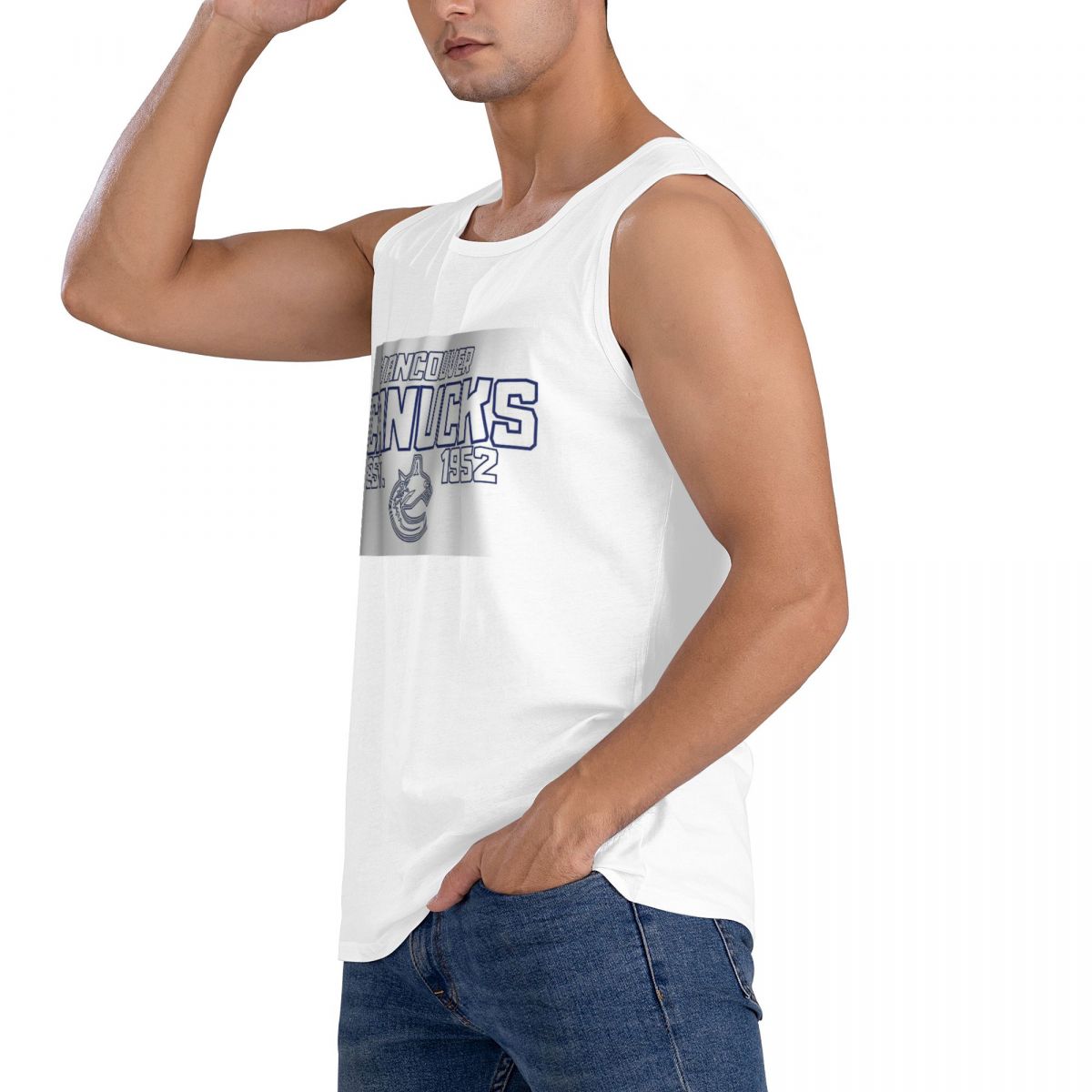 100% Cotton Vancouver Canucks  - Summer Clothing Canada ulasan dan harga