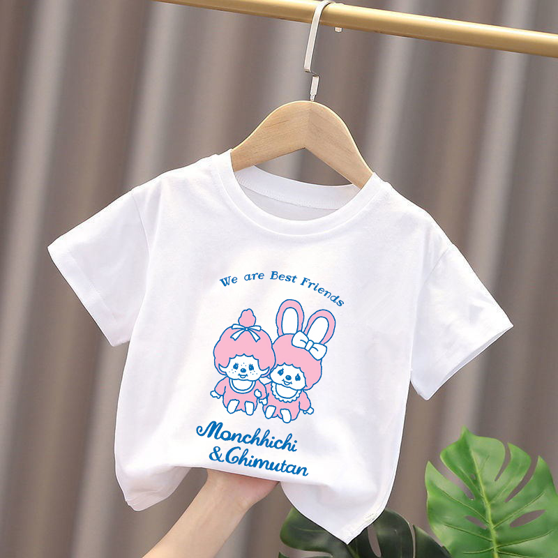 Monchhichi Kids T-shirts Anime - Summer Clothing Gifts ulasan dan harga