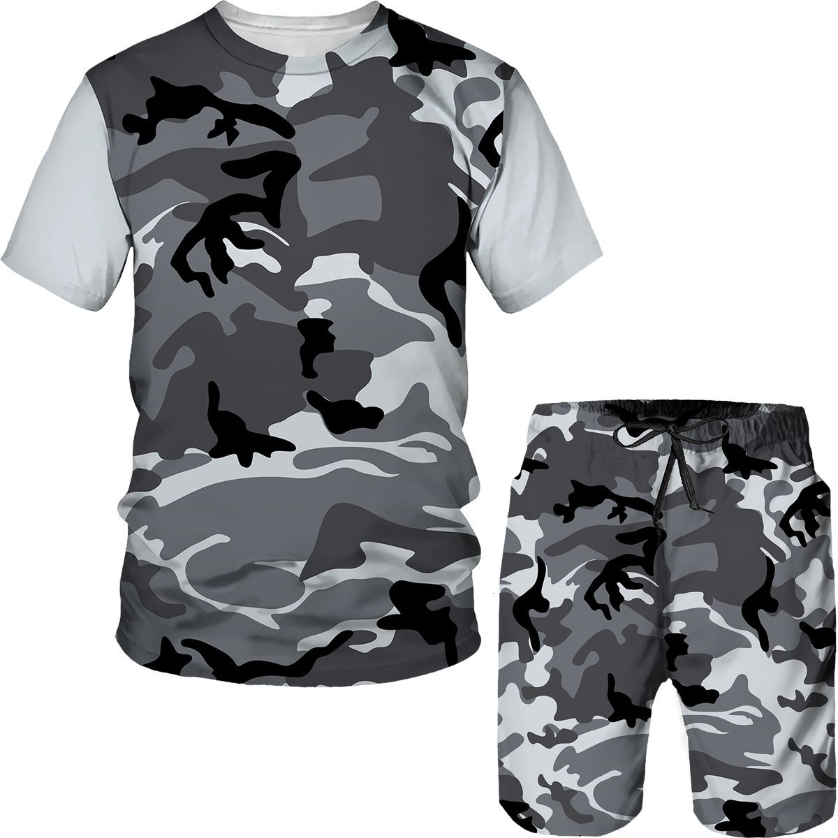 Camouflage Men's Suits Camo 3D - Summer Clothing Outfits ulasan dan harga