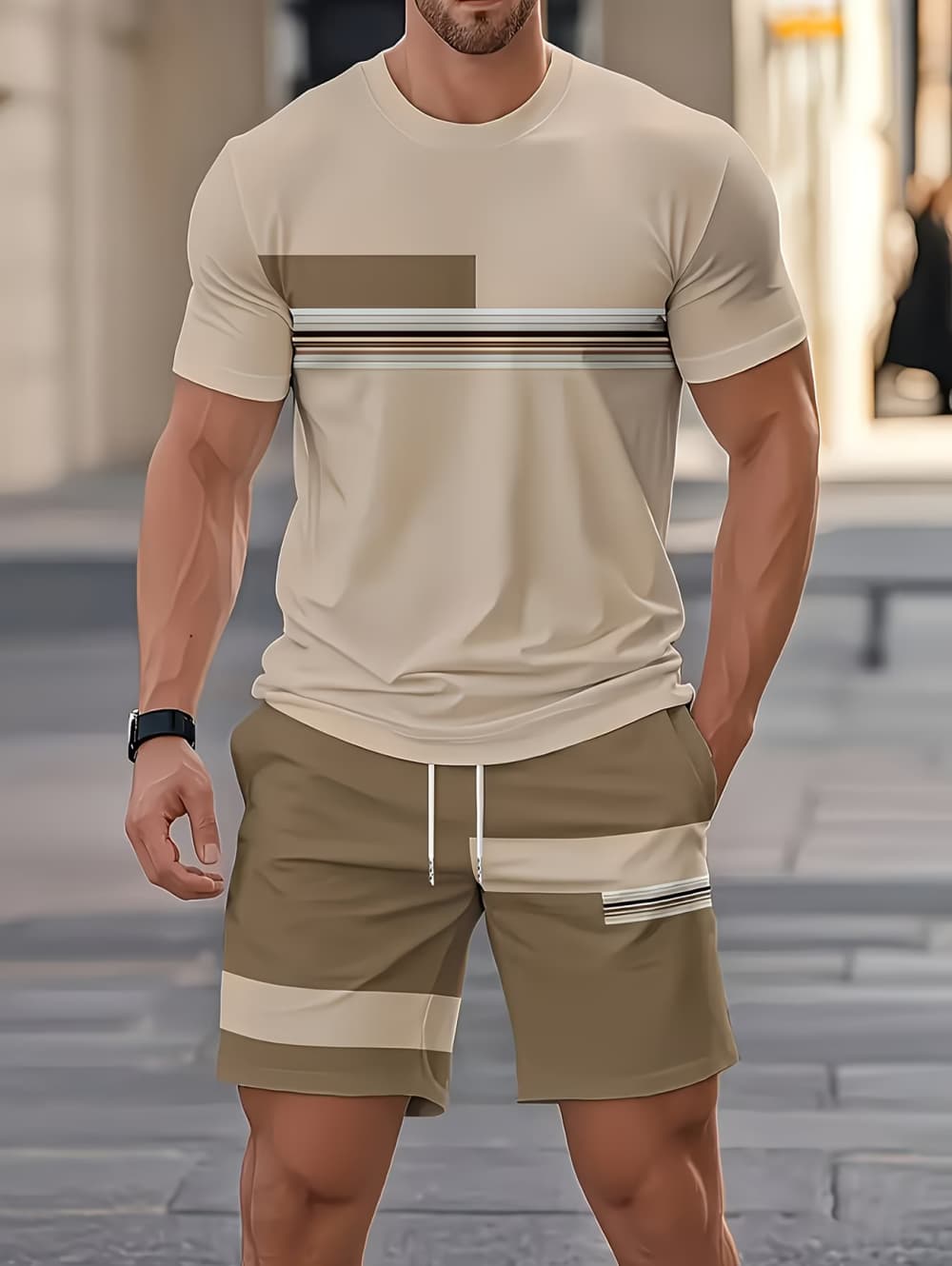 Men's Summer Sets Funny 3D Str - Summer Clothing Outfits ulasan dan harga
