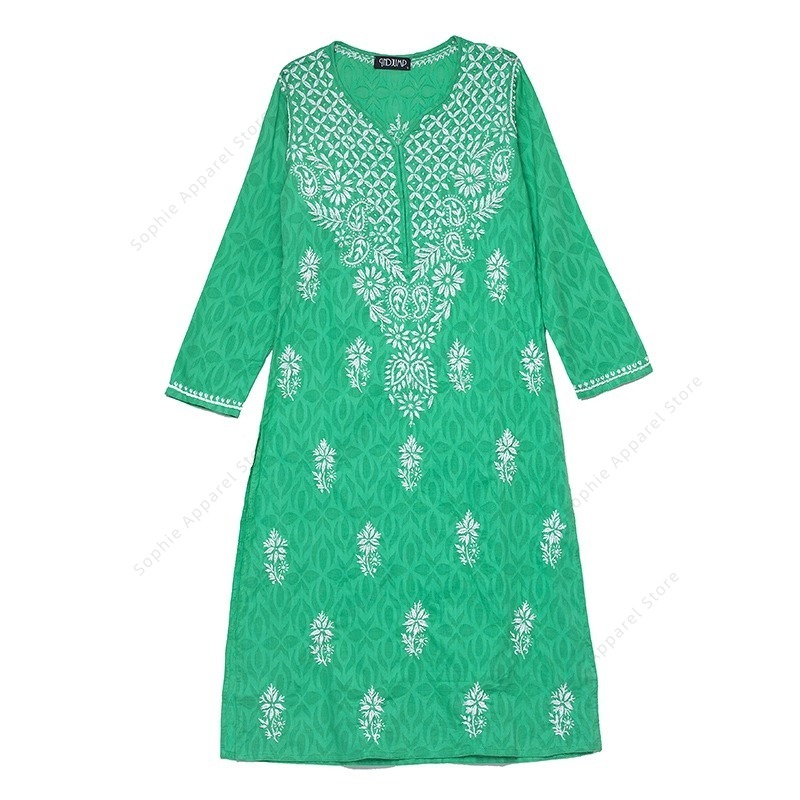 Women's Embroidered Kurti Indi - Summer Clothing India ulasan dan harga
