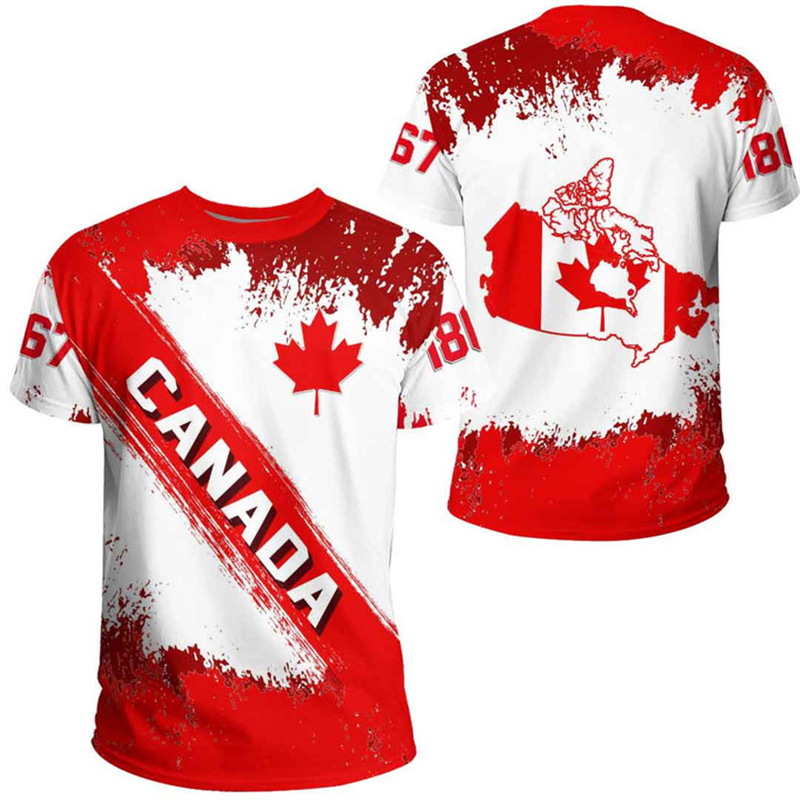 Canada Day T-shirt Canadian Fl - Summer Clothing Canada ulasan dan harga